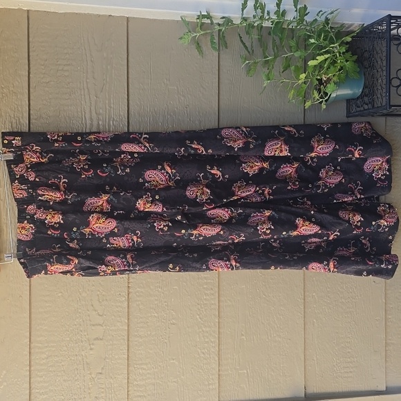 Torrid Two-piece Matching black Paisley Summer Pants Set 2x 18 20 - Picture 11 of 16